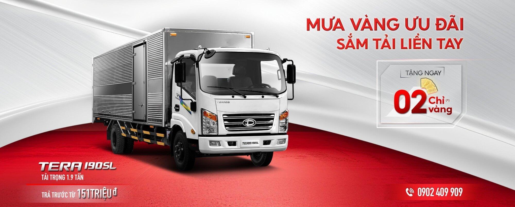 TERA190SL & TERA345SL với thùng hàng dài 6.2m hướng đến nhóm khách hàng thường xuyên chuyên chở các loại hàng hóa kích thước dài, cồng kềnh