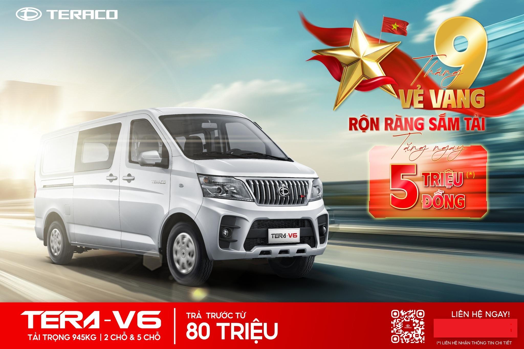 CHỌN TẢI VAN TERA-V6  - TẶNG NGAY 05 TRIỆU ĐỒNG