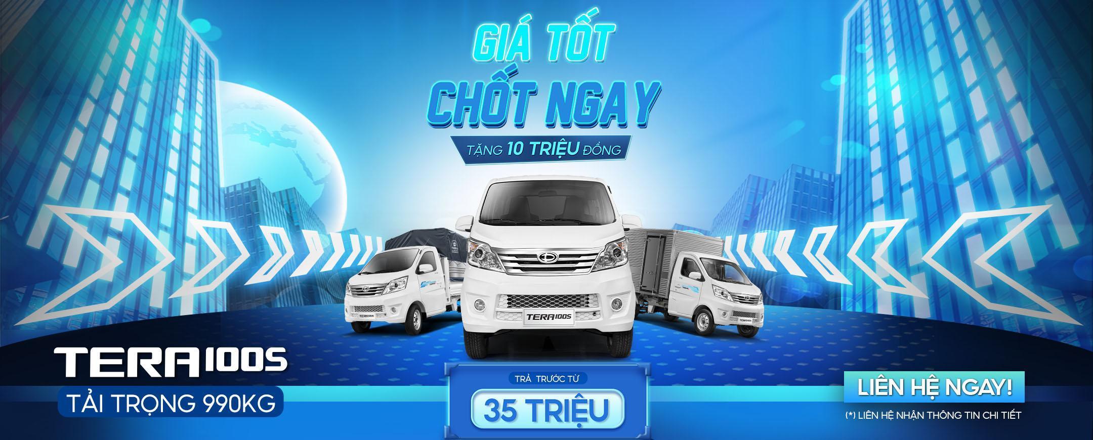 Tháng 6/2025 mua xe Teraco nhận ngay 1 năm bảo hiểm vật chất