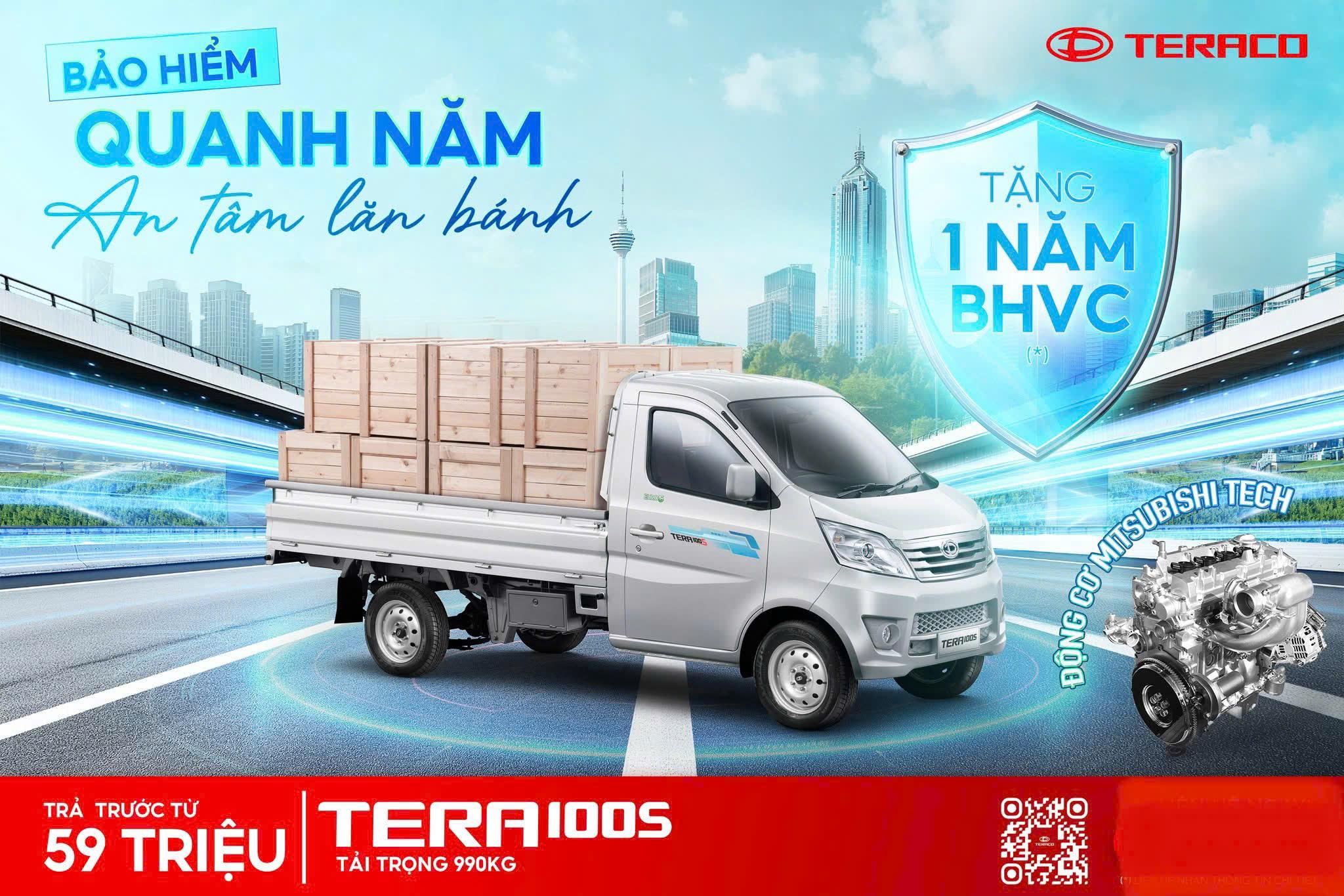 TERA100S - TẶNG 1 NĂM BHVC - ĐỘNG CƠ MITSUBISHI TECH - 0905.505.996